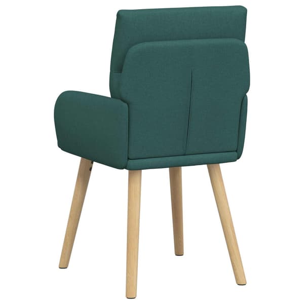 Matstolar 2 pcs Tyg Mörkgrön 60 x 56 x 96 cm