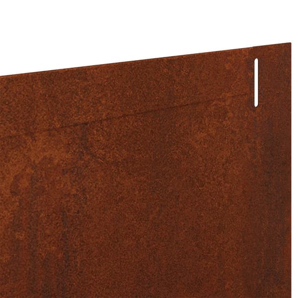Kant för gräsmatta 20 pcs 102 x 10 x 4 cm Stål Rostig