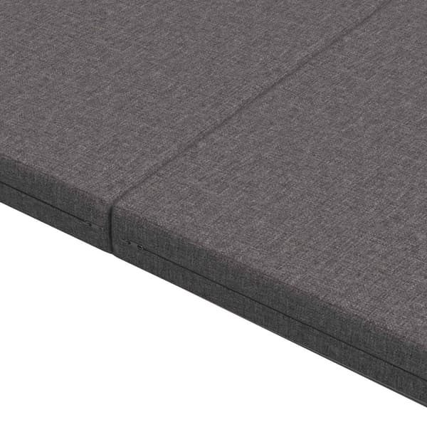 Fällbar Soffbed 140 x 67 x 45 cm Ljusgrå