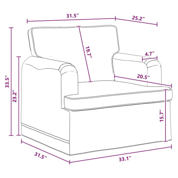 Soffset 2 pcs Mörkgrå 144 x 80 x 85 cm tyg