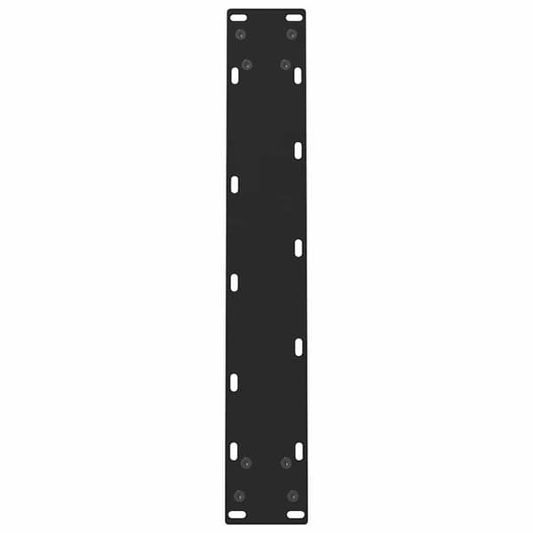 Matbordsben svarta 2 st 50x(72-73) cm stål