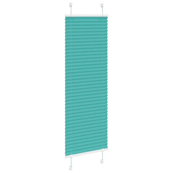 Plisserad persienn bensingrön 40x100 cm tyg bredd 39,4cm