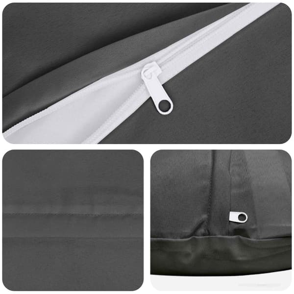 Kuddöverdrag 2 st HEERLEN Antracit Ø 30 cm Polyester