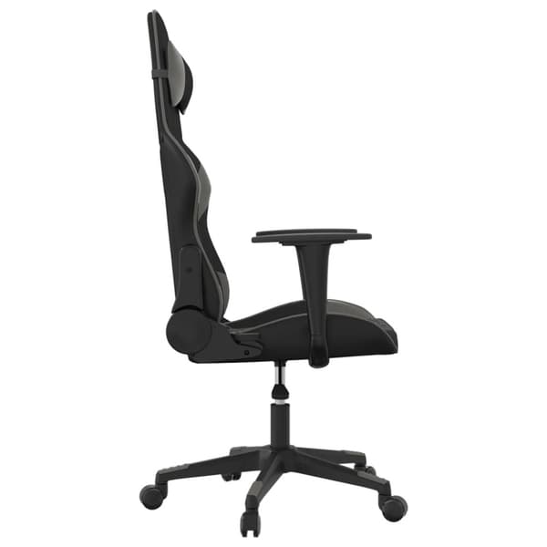 Gamingstol svart och grå konstläder