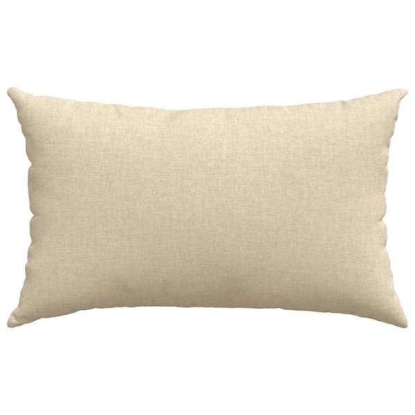 Sofakuddar 2 pcs Kräm 50 x 30 cm tyg