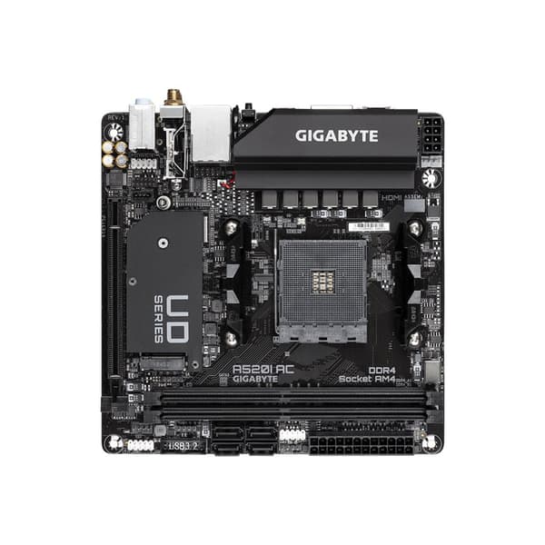 Gigabyte A520I AC - 1.0 - moderkort - mini ITX - Socket AM4 - AMD A520