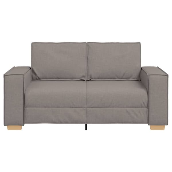 2-sitssoffa taupe 160x78x84 cm tyg