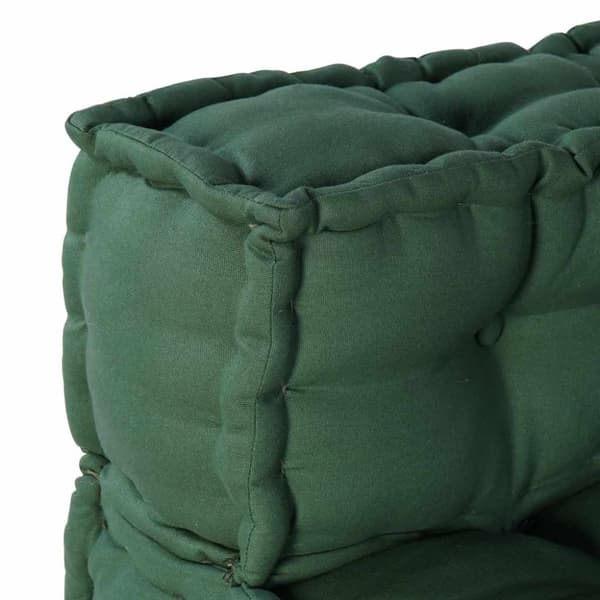Modulär soffa grön 70x70x54 tyg