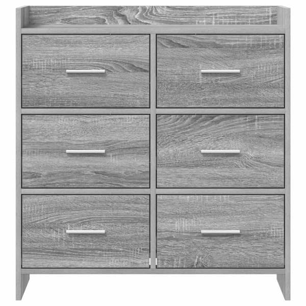 Sideboard Grå Sonoma 75 x 33 x 80 cm Konstruerat trä