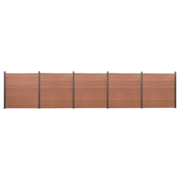 Staketpanel brun 872x186 cm WPC