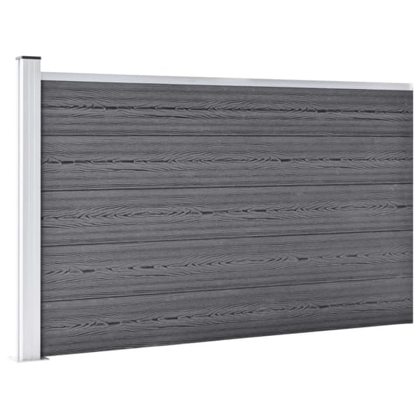 Staketpanel WPC 175x105 cm grå