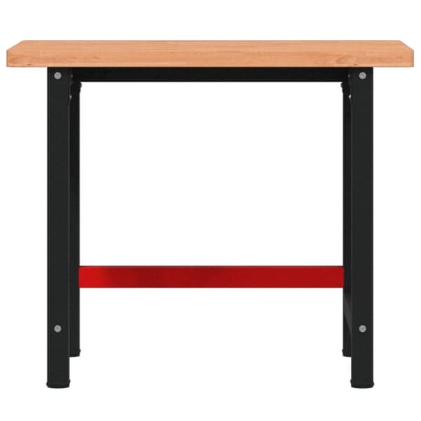 Arbetsbänk 100x60x83 cm massiv bok rektangulär