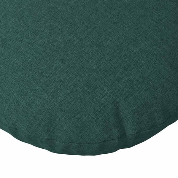 Sittkuddar 2 pcs Mörkgrön Ø60 x 21 cm tyg