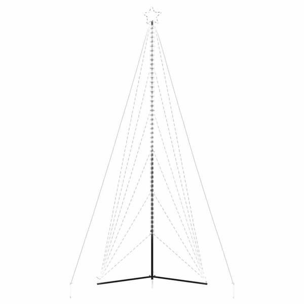 LED julgran 861 LEDs kallvit 478 cm