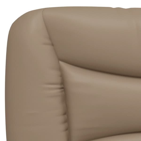 Bed Frame with LED without Mattress "Hvar" Cappuccino 80x200 cm