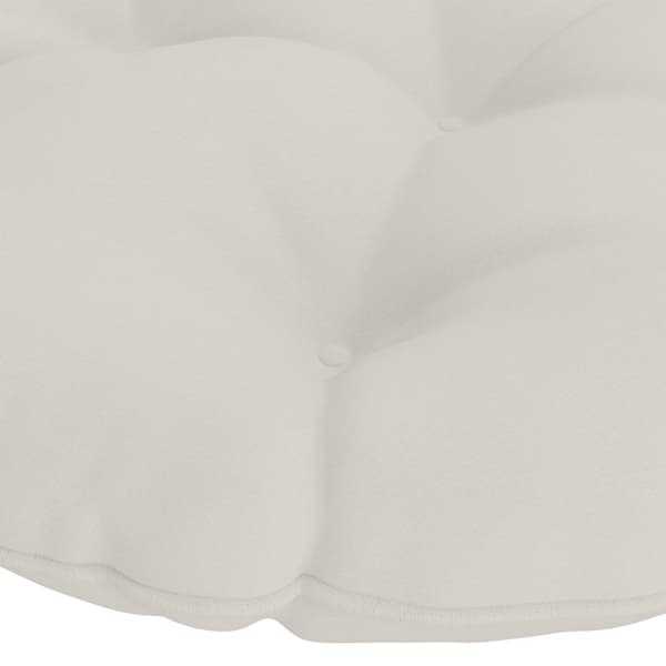 Hängstolskudde VIANEN 100% Polyester Vit Ø 45 x 10 cm