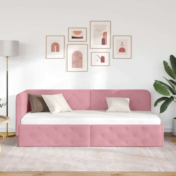 Hörn Sängram Rosa 80 x 200 cm Sammet