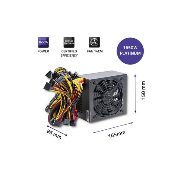 Qoltec Monolith - nätaggregat - effektiv - 1650 Watt