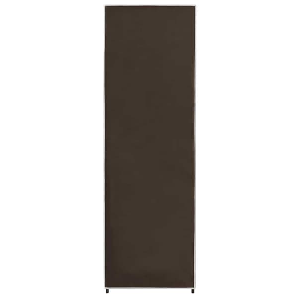 Garderob brun 87x49x159 cm tyg