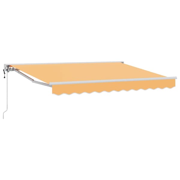 Utdragbar markis Sand 2,5 x 2 m Polyester och aluminium