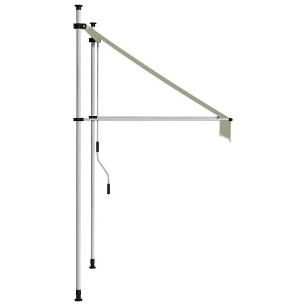Markis manuellt infällbar 100 cm gräddvit