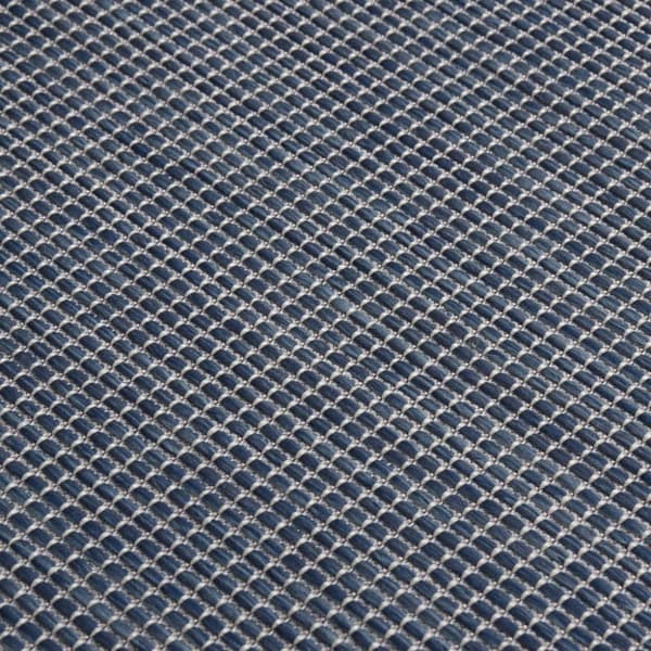 Utomhusmatta plattvävd 100x200 cm blå