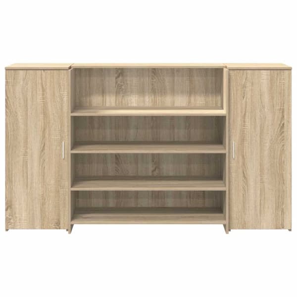 Receptionsdisk sonoma-ek 180x50x103,5 cm konstruerat trä