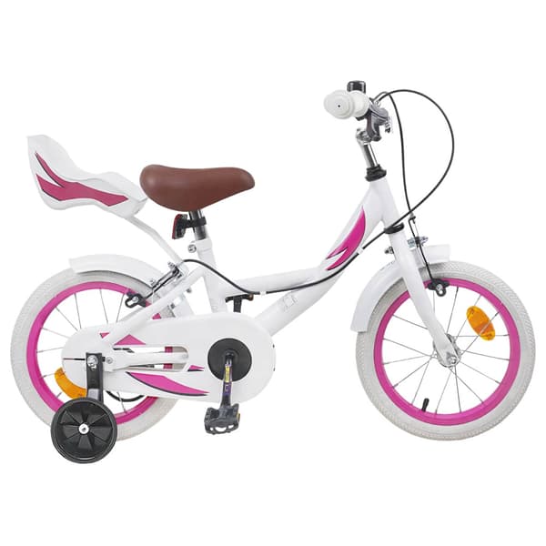 Barncykel 12 Tum för 2-4 åringar Vit