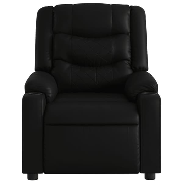 Reclinerfåtölj svart konstläder