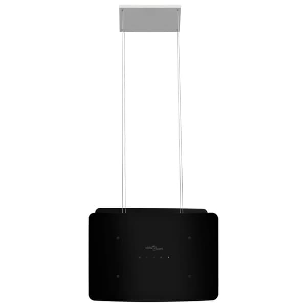 Hängande köksfläkt touchsensor LCD härdat glas
