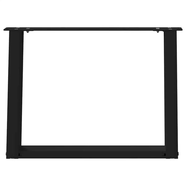 Soffbordsben U-formade 2 st svarta 60x(42-43) cm stål
