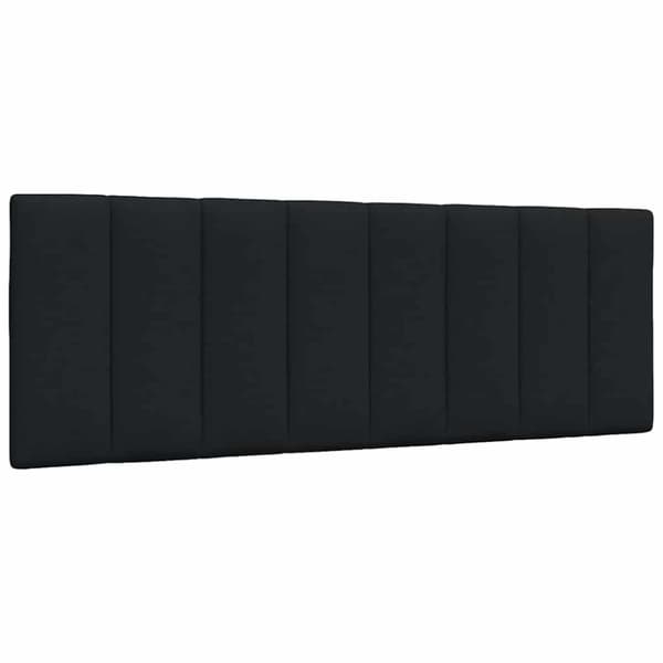 Headboard Cushion "Hanko" Black 140 cm Fabric