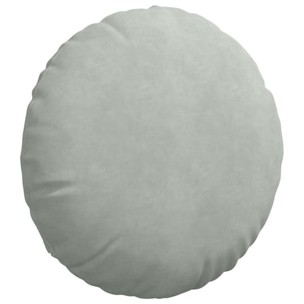 Sittkuddar 2 pcs Ljusgrå Ø50 x 19 cm Sammet