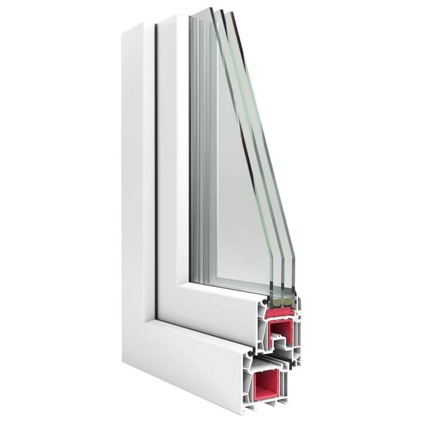 Källarfönster RISOR 100 x 40 cm PVC och glas Vit
