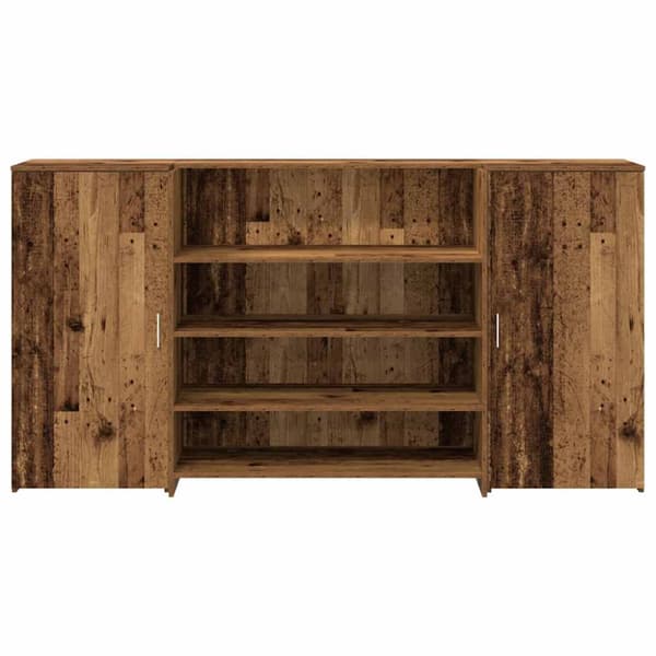 Receptionsdisk grå sonoma 200x50x103,5 cm konstruerat trä