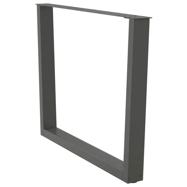 Matbordsben V-formade 3 st antracit 100x(72-73,3) cm stål