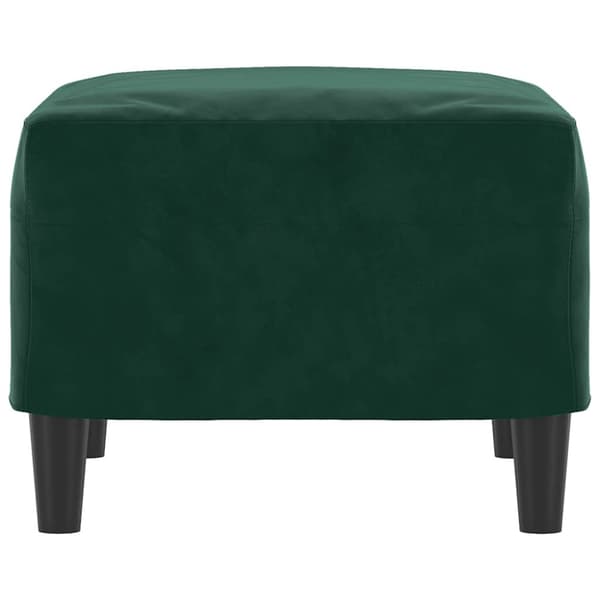 Fotpall mörkgrön 60x50x41 cm sammet