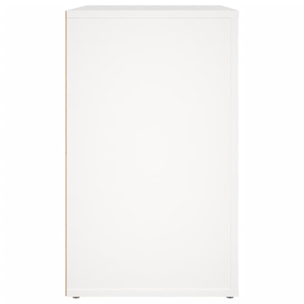 Sängbord vit 50x36x60 cm konstruerat trä