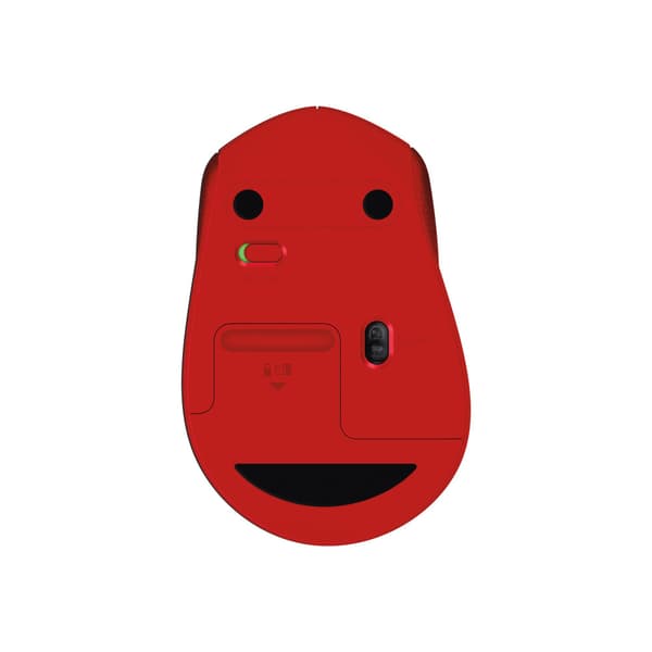 Logitech M330 SILENT PLUS - mus - 2.4 GHz - röd