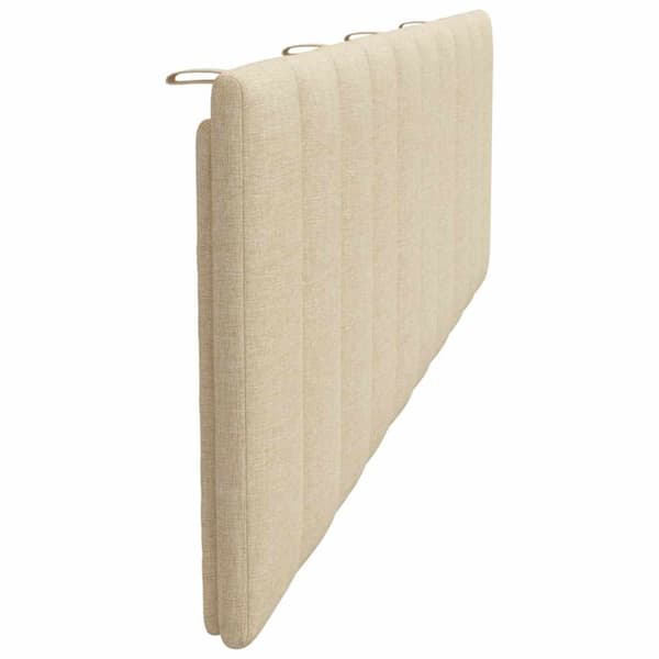 Headboard Cushion "Hanko" Cream 180 cm Fabric