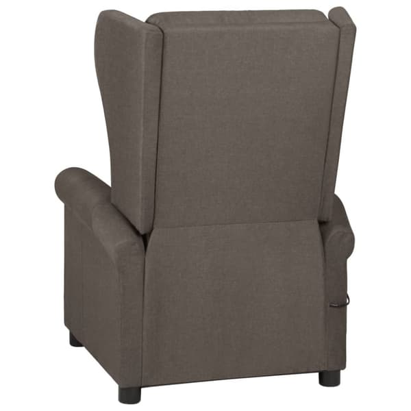 Massagefåtölj brun tyg
