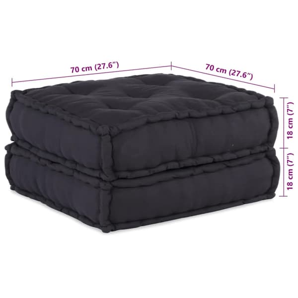 Modulär soffa antracit 70x70x36 tyg