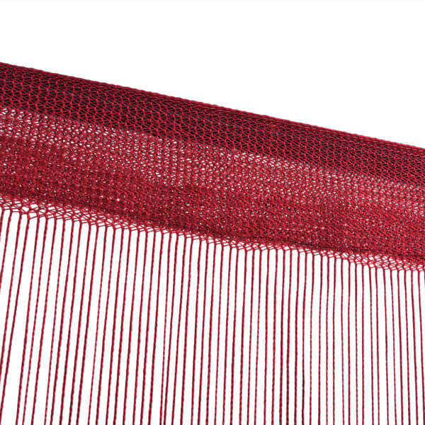 Trådgardiner 2 st 100x250 cm vinröd