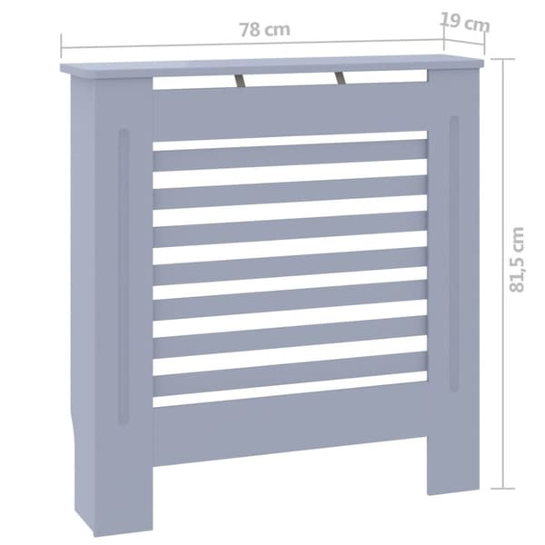 Elementskydd MDF grå 78 cm