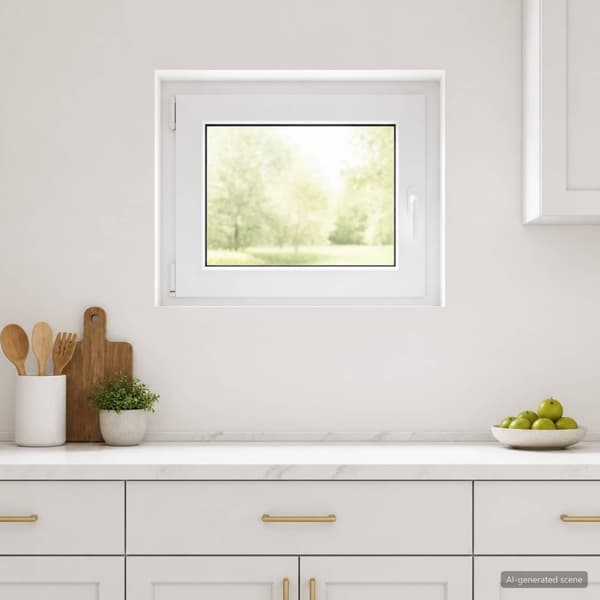 Källarfönster RISOR 70 x 60 cm PVC och glas