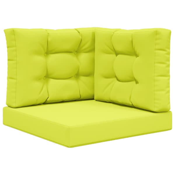 Utomhus Soffa Kudde 3 pcs Grön Polyester
