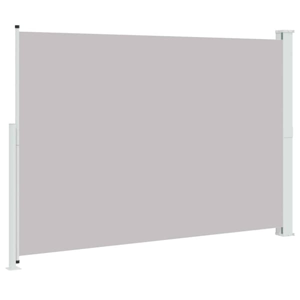Infällbar sidomarkis 200x300 cm grå