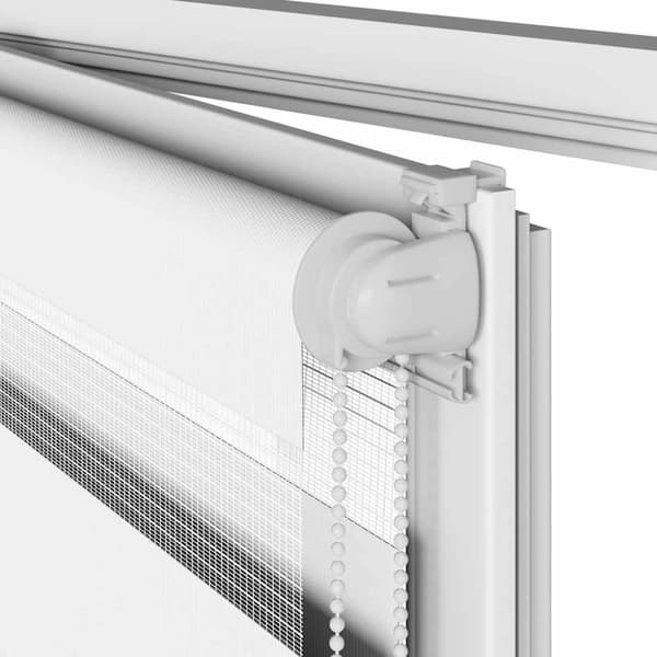 Rullgardin zebra vit 45x150 cm tyg bredd 40,9 cm polyester