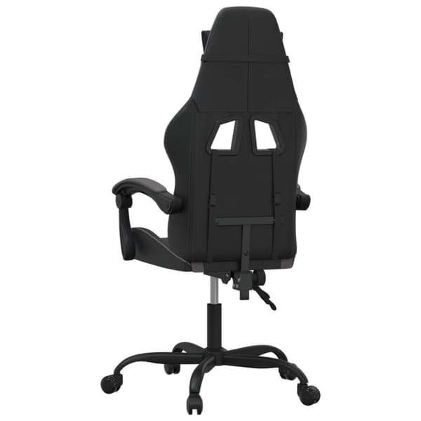 Gamingstol svart och grå konstläder