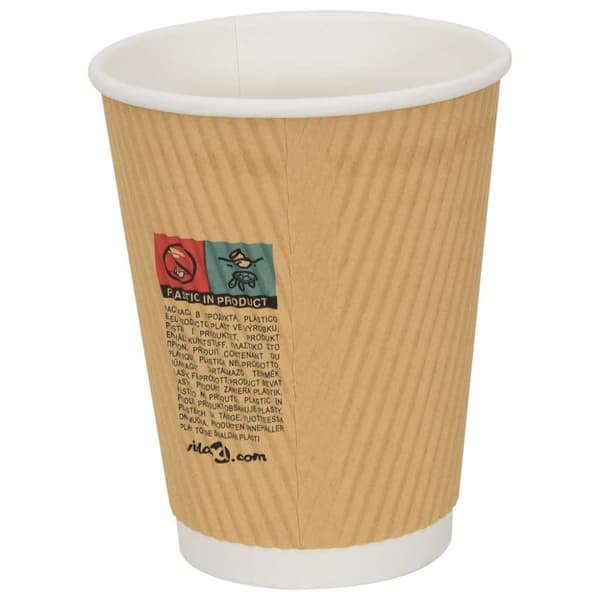 Kaffekoppar i papper 500 st 12oz 300ml brun